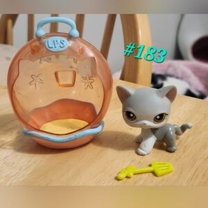 Littlest Pet Shop Gray Cat #183